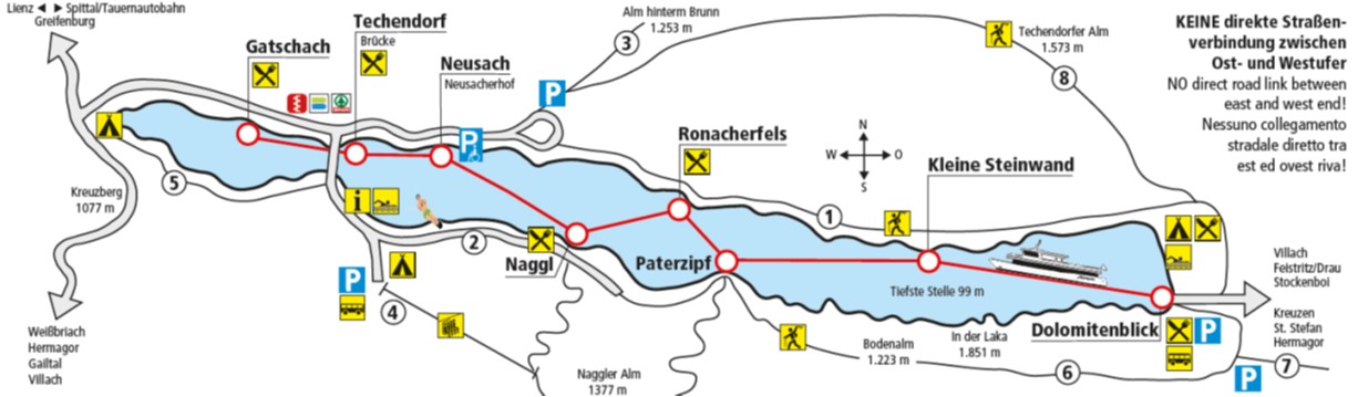 Wandern mit dem Schiff